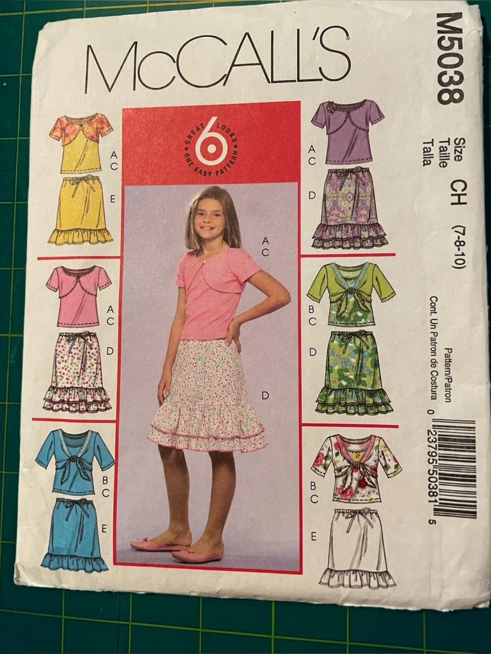 McCall's 5038 Girls SZ 7-8-10